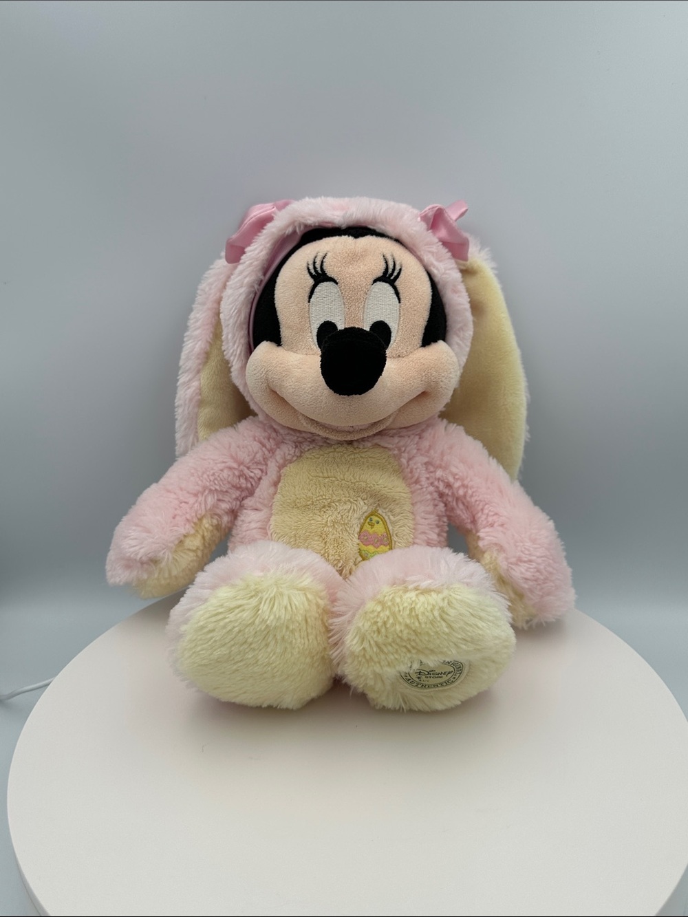 Disney Minnie Mouse Plush in Pink and Cream Bunny Costume